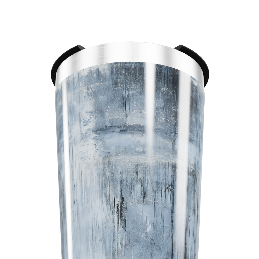 Copo Térmico - Estampa Azul Abstrata