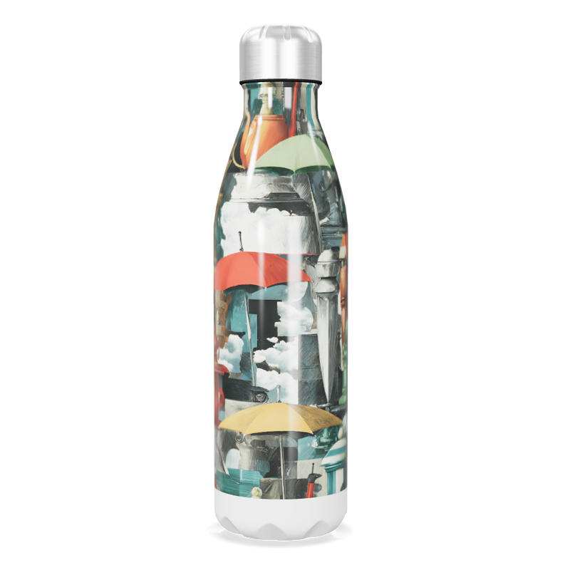 Garrafa Inox Estampada Guarda-chuvas 500ml