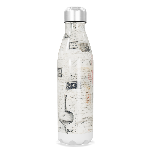 Garrafa Inox - Estampa Vintage Manuscrita
