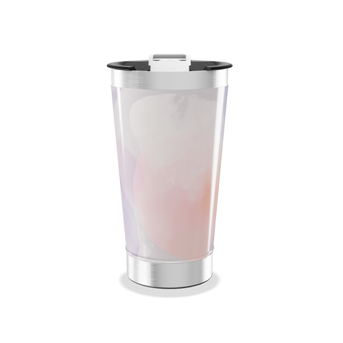 Copo Térmico - Transparente com Base Prata