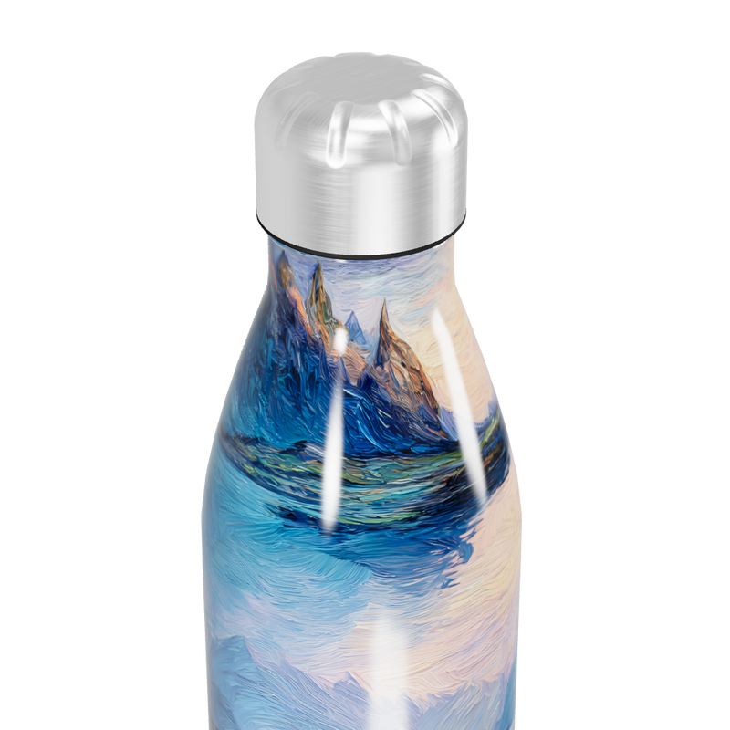Garrafa Inox - Estampa Montanhas Azul