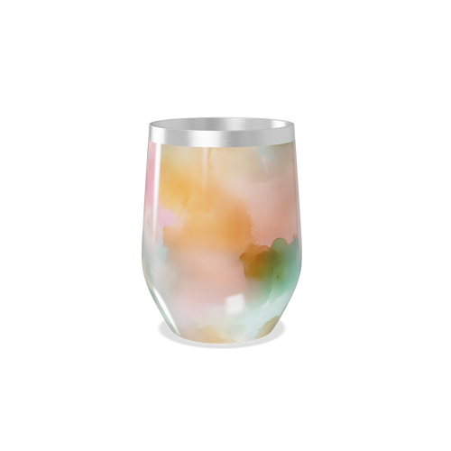 Copo Térmico Slim - Estampa Aquarela Colorida