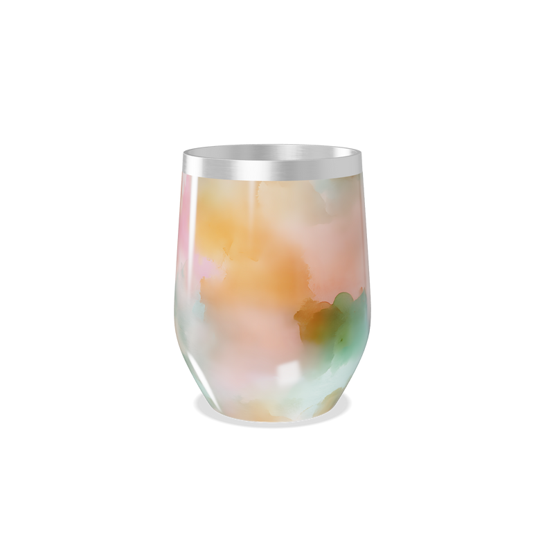 Copo Térmico Slim - Estampa Aquarela Colorida