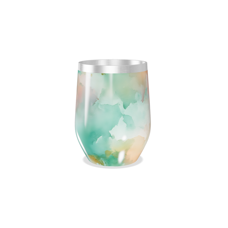 Copo Térmico Slim - Estampa Aquarela Colorida