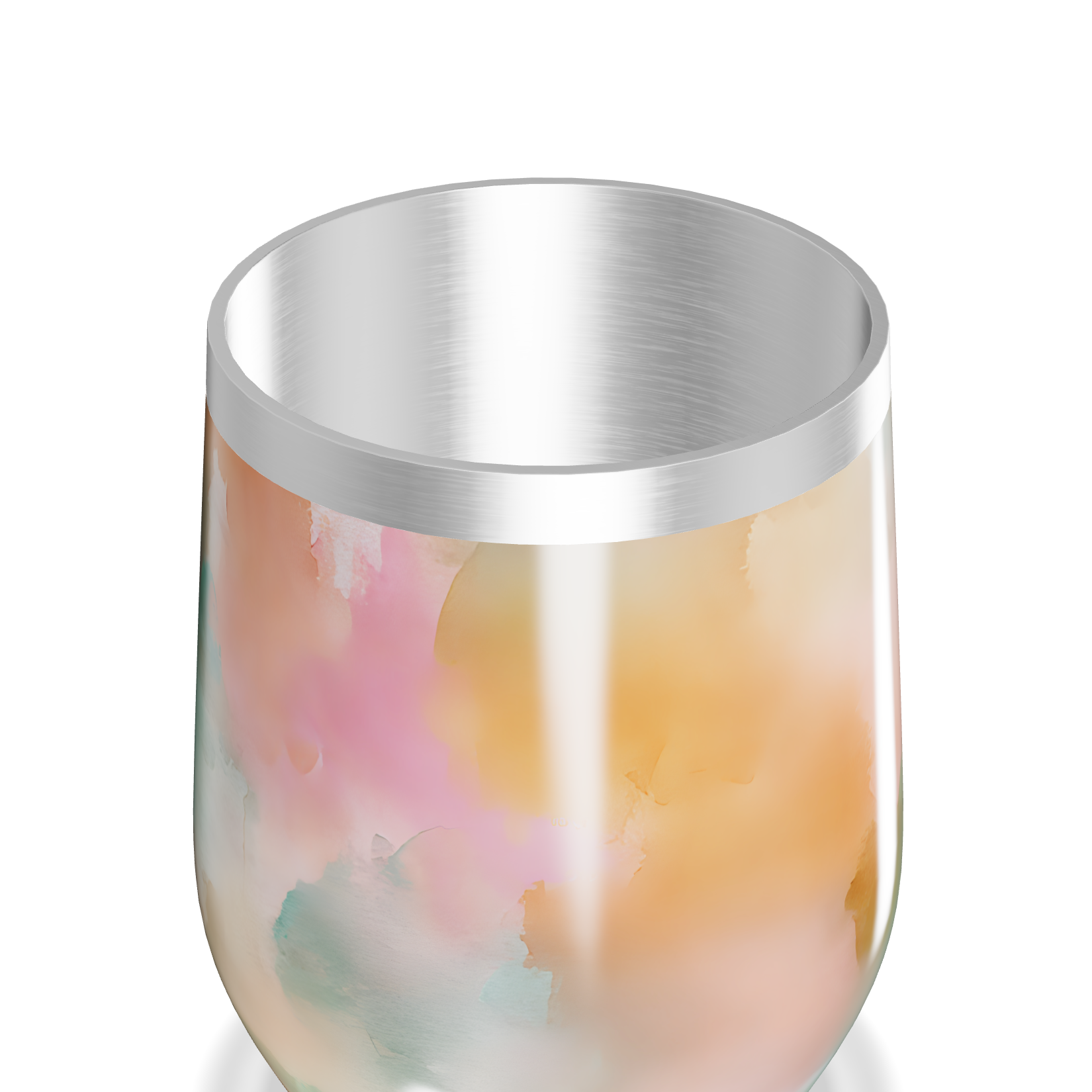 Copo Térmico Slim - Estampa Aquarela Colorida