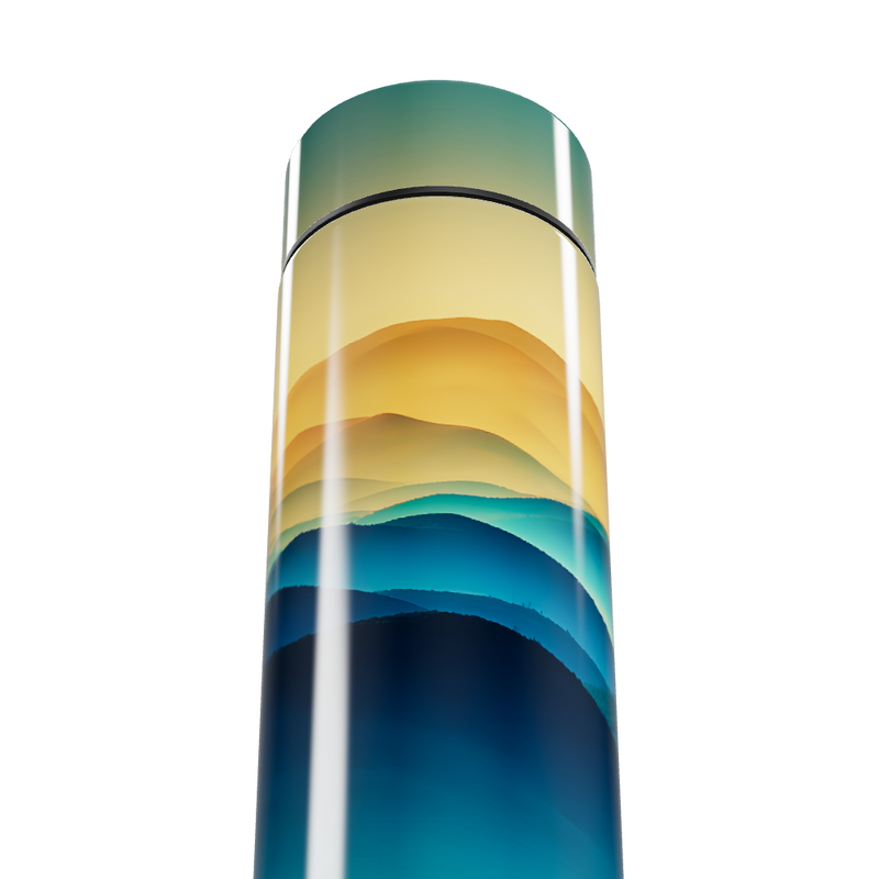 Garrafa Térmica Touch - Estampa Paisagem Colorida