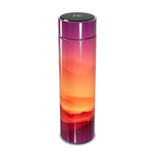 Garrafa Térmica Touch - Degradê Colorido Inox