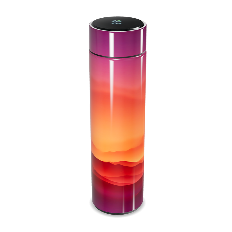 Garrafa Térmica Touch - Degradê Colorido Inox