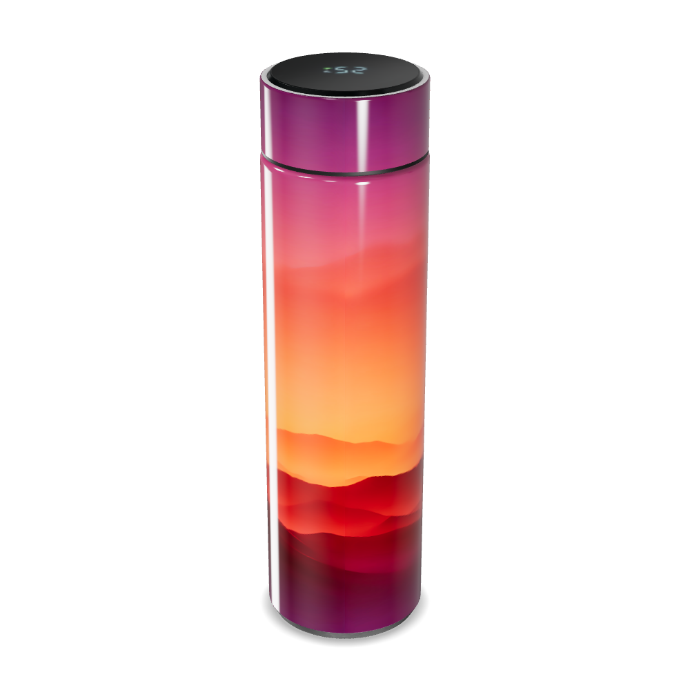 Garrafa Térmica Touch - Degradê Colorido Inox