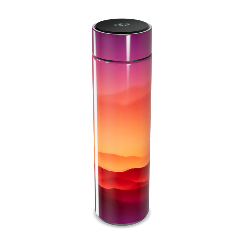 Garrafa Térmica Touch - Degradê Colorido Inox