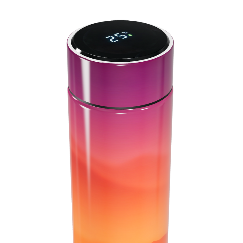 Garrafa Térmica Touch - Degradê Colorido Inox
