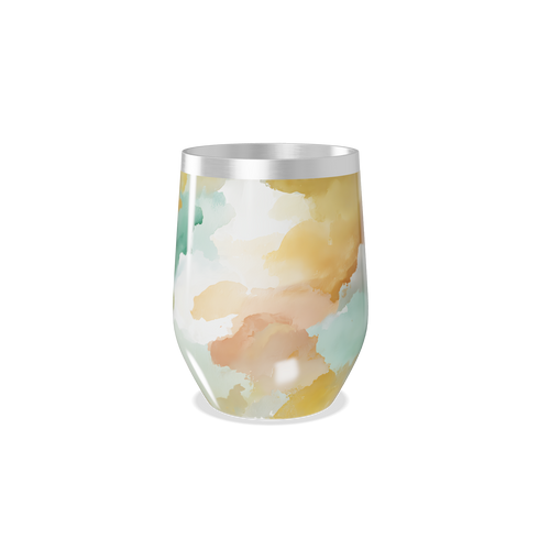 Copo Térmico Slim - Estampa Aquarela Colorida