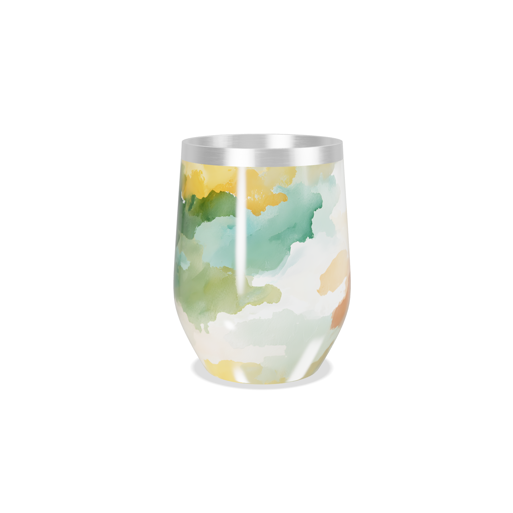 Copo Térmico Slim - Estampa Aquarela Colorida