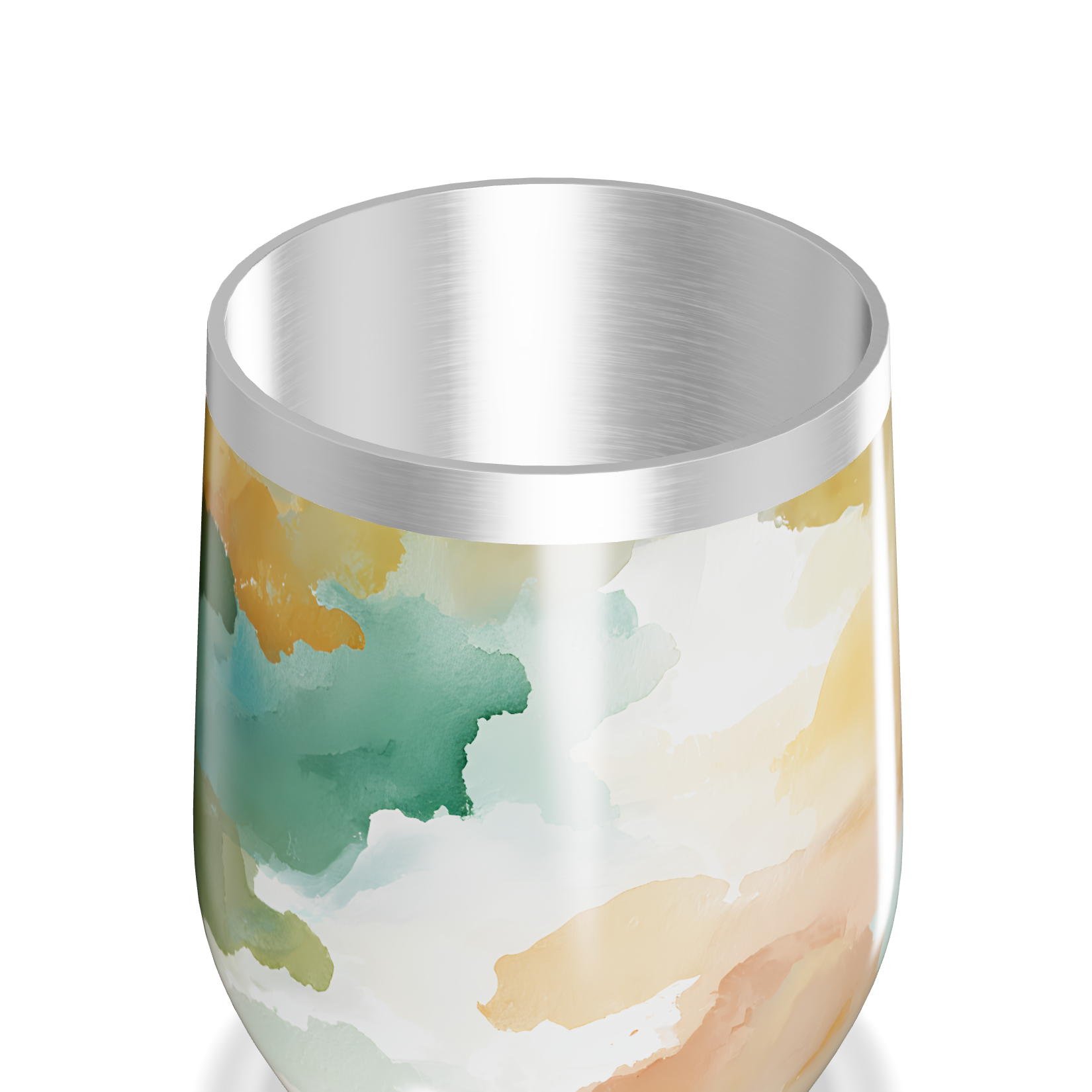 Copo Térmico Slim - Estampa Aquarela Colorida