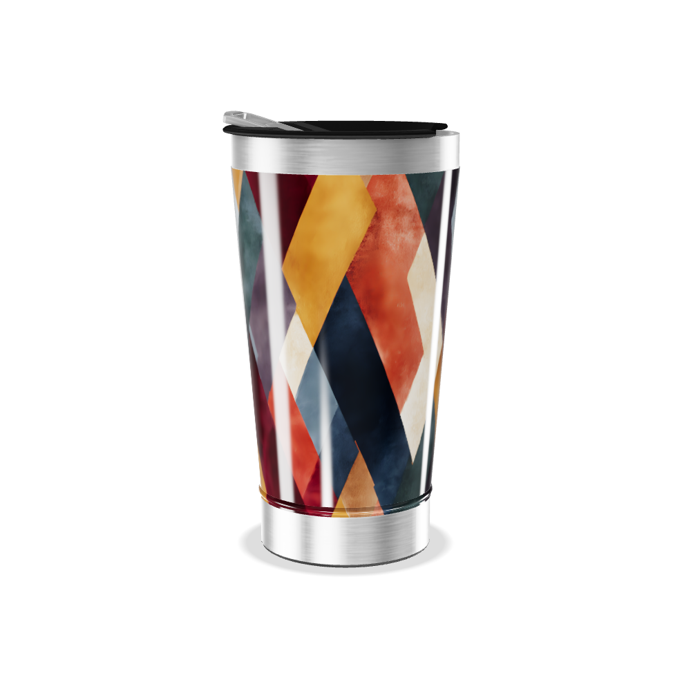 Copo Térmico - Estampa Geométrica Colorida