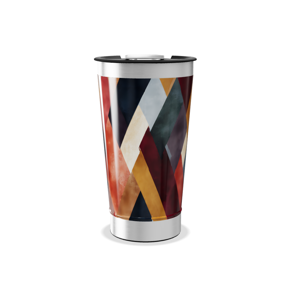 Copo Térmico - Estampa Geométrica Colorida