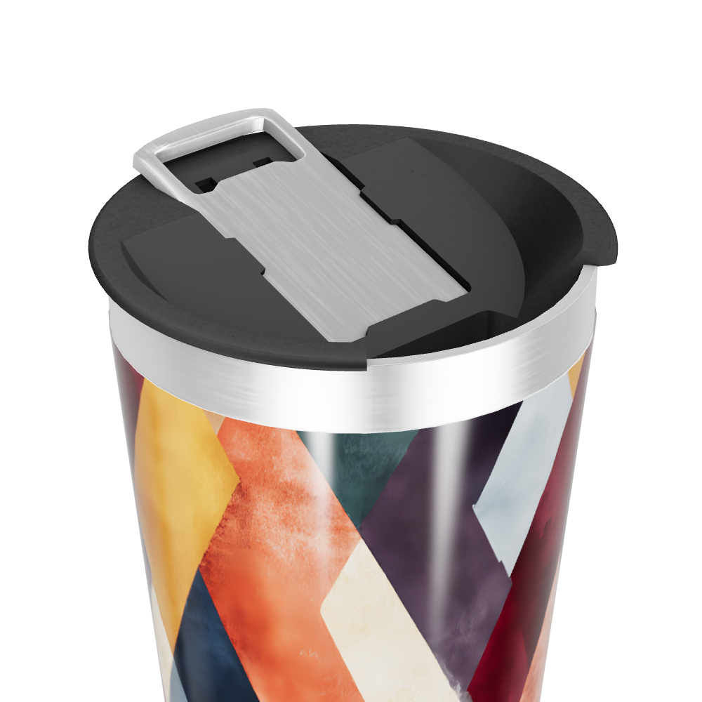 Copo Térmico - Estampa Geométrica Colorida