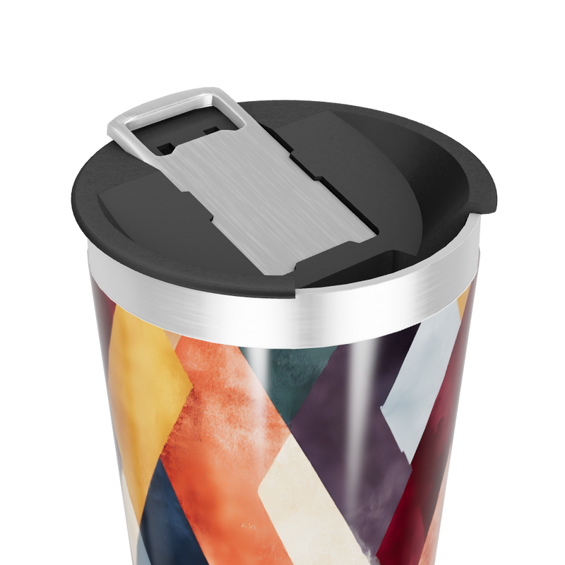 Copo Térmico - Estampa Geométrica Colorida