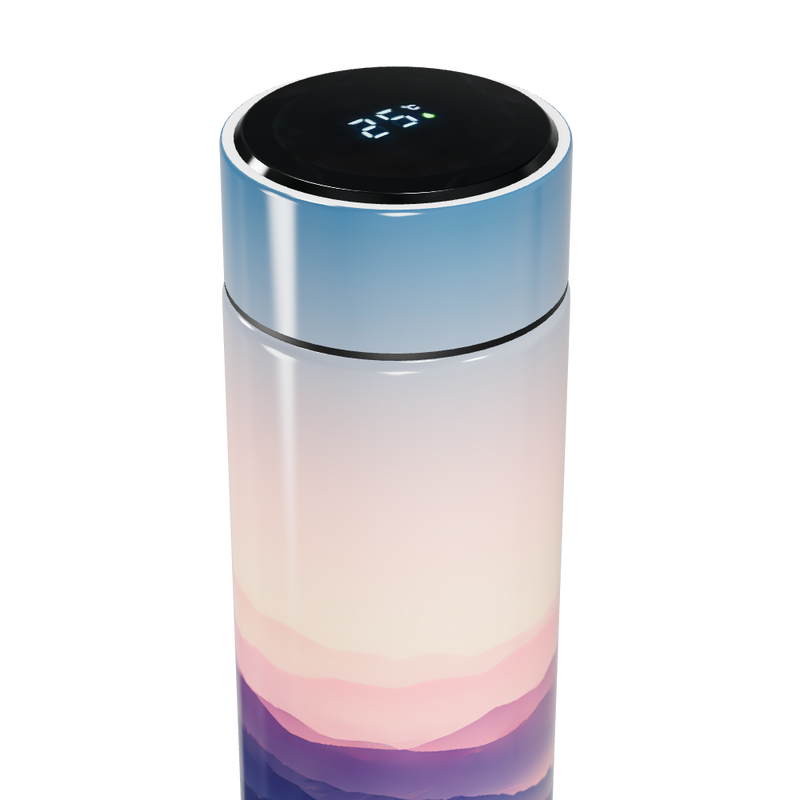 Garrafa Térmica Touch - Paisagem Colorida Inox