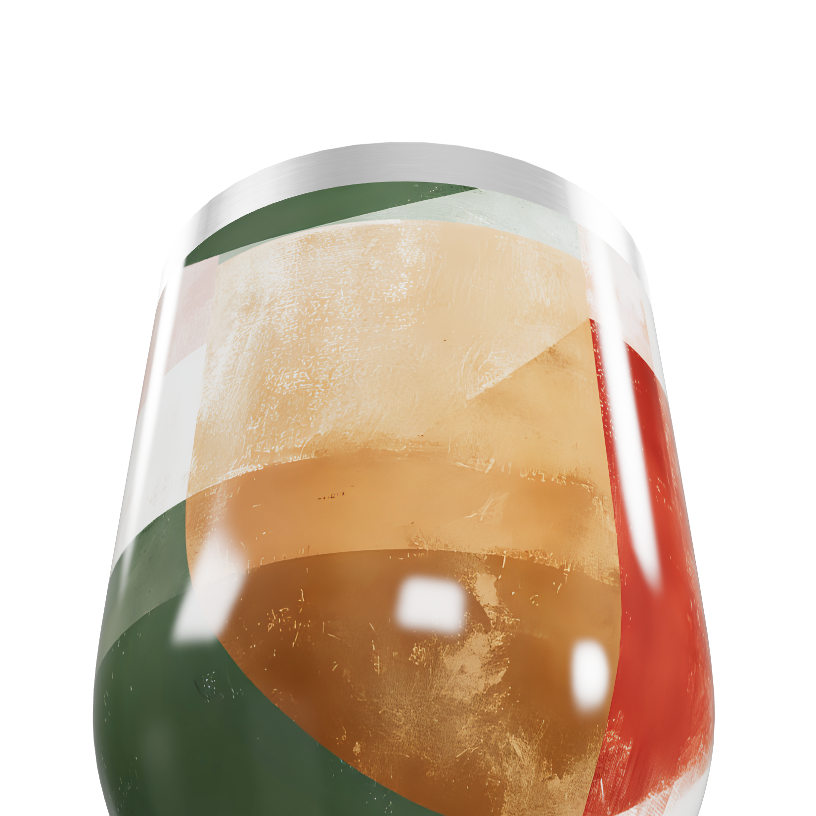 Copo Térmico Slim - Abstrato Colorido Aço Inox