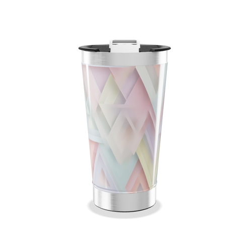 Copo Térmico - Geométrico Pastel Inox