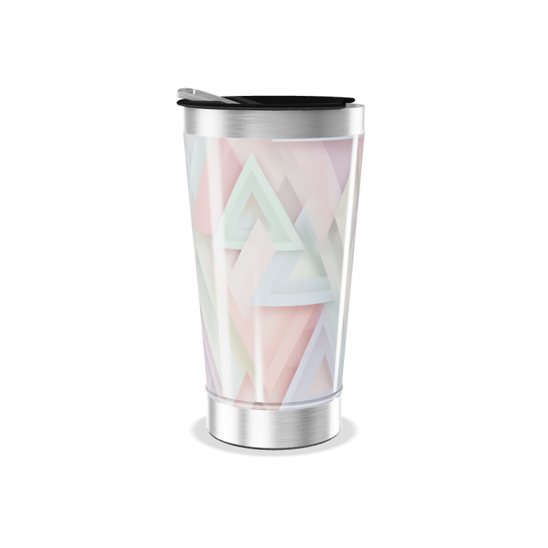 Copo Térmico - Geométrico Pastel Inox