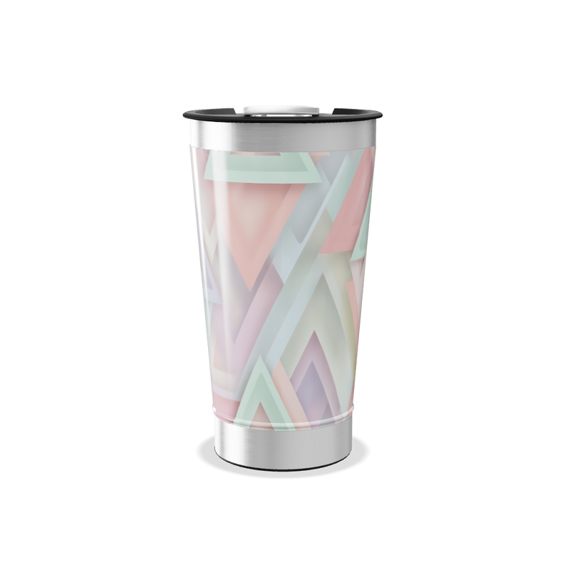 Copo Térmico - Geométrico Pastel Inox