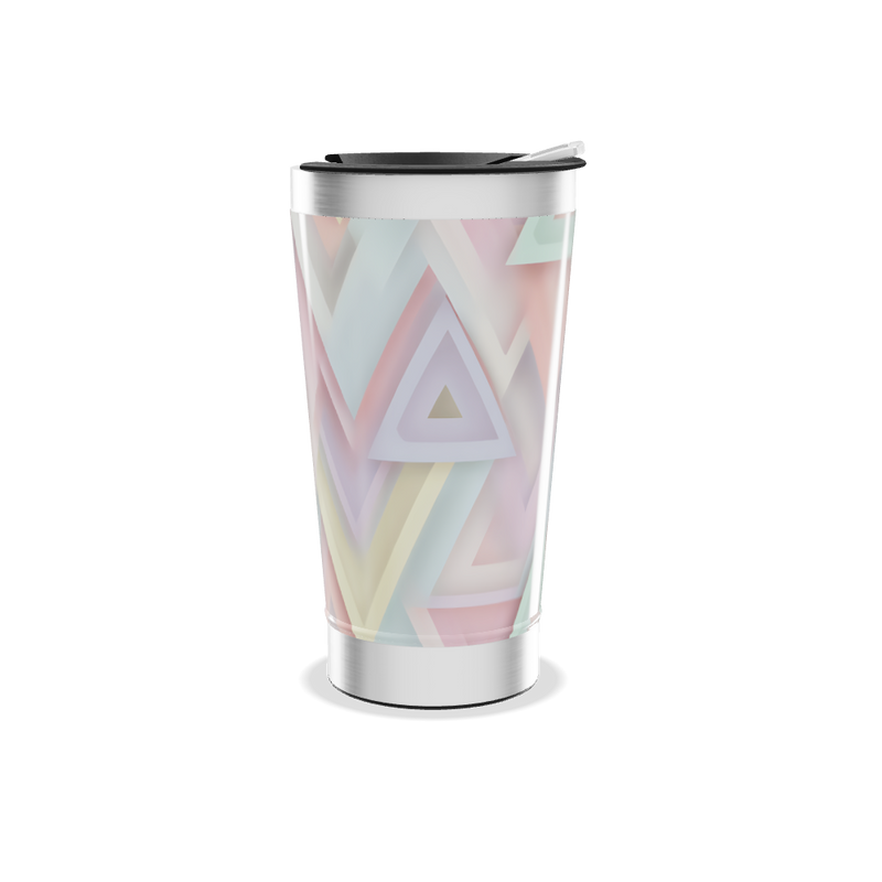 Copo Térmico - Geométrico Pastel Inox