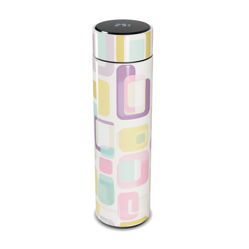 Garrafa Térmica Touch - Estampa Geométrica Colorida