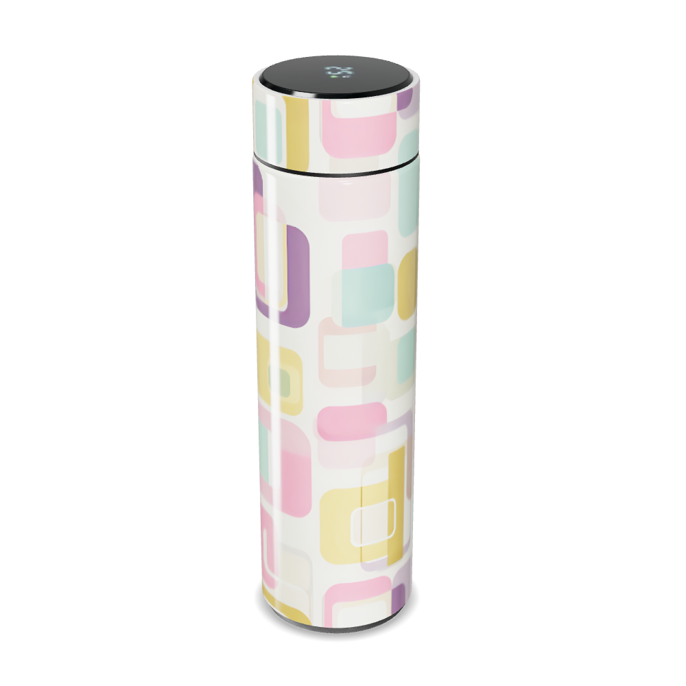 Garrafa Térmica Touch - Estampa Geométrica Colorida