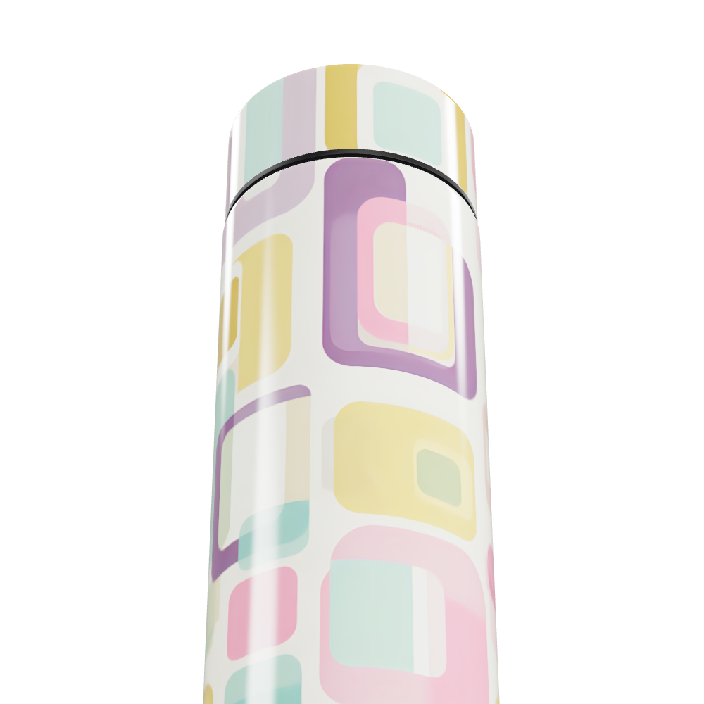 Garrafa Térmica Touch - Estampa Geométrica Colorida