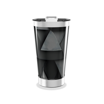 Copo Térmico - Preto Inox Geométrico