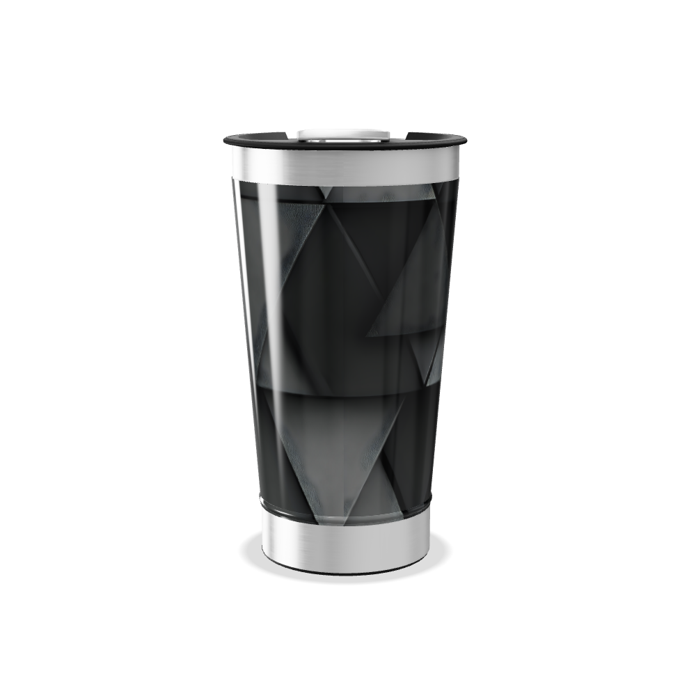 Copo Térmico - Preto Inox Geométrico