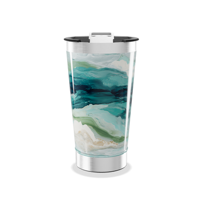 Copo Térmico - Estampa Azul e Verde