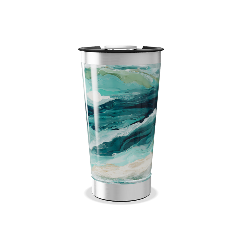 Copo Térmico - Estampa Azul e Verde