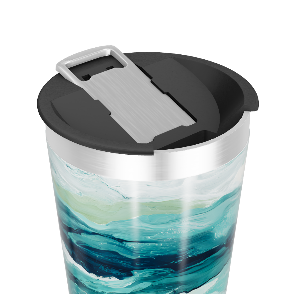 Copo Térmico - Estampa Azul e Verde