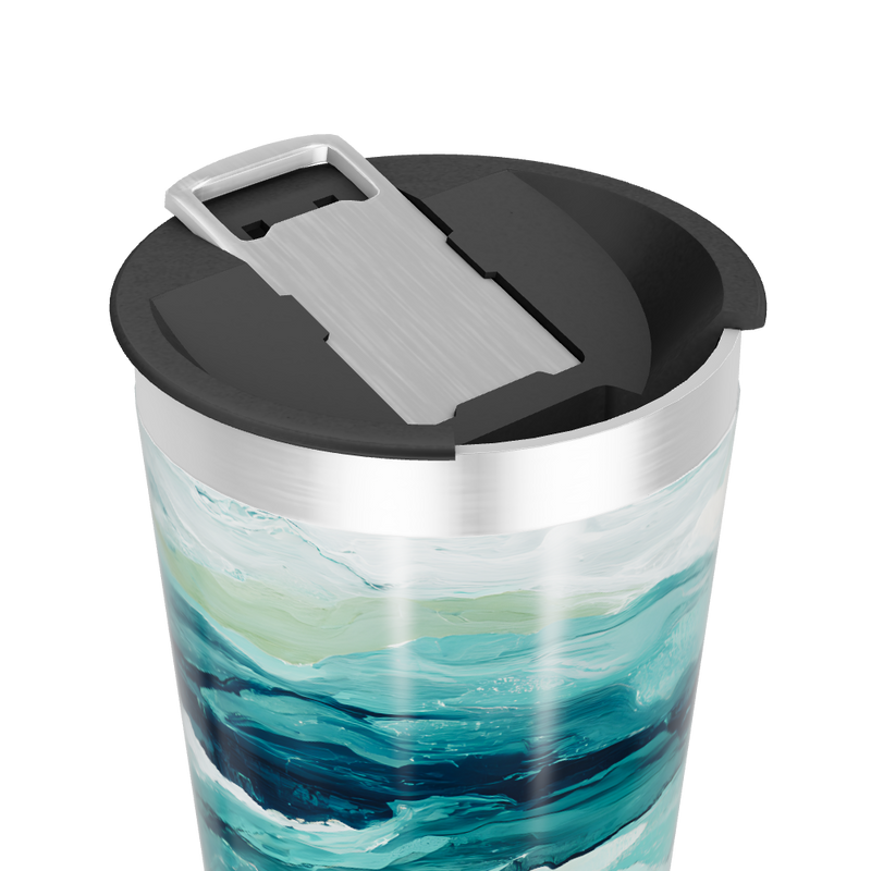 Copo Térmico - Estampa Azul e Verde