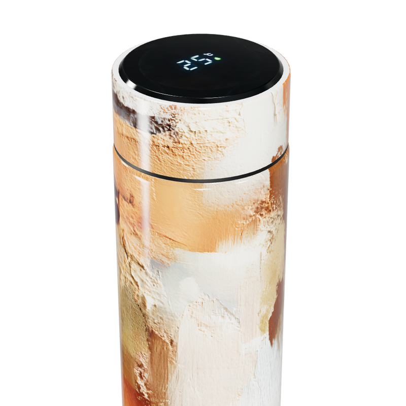 Garrafa Térmica Touch - Estampa Abstrata Colorida