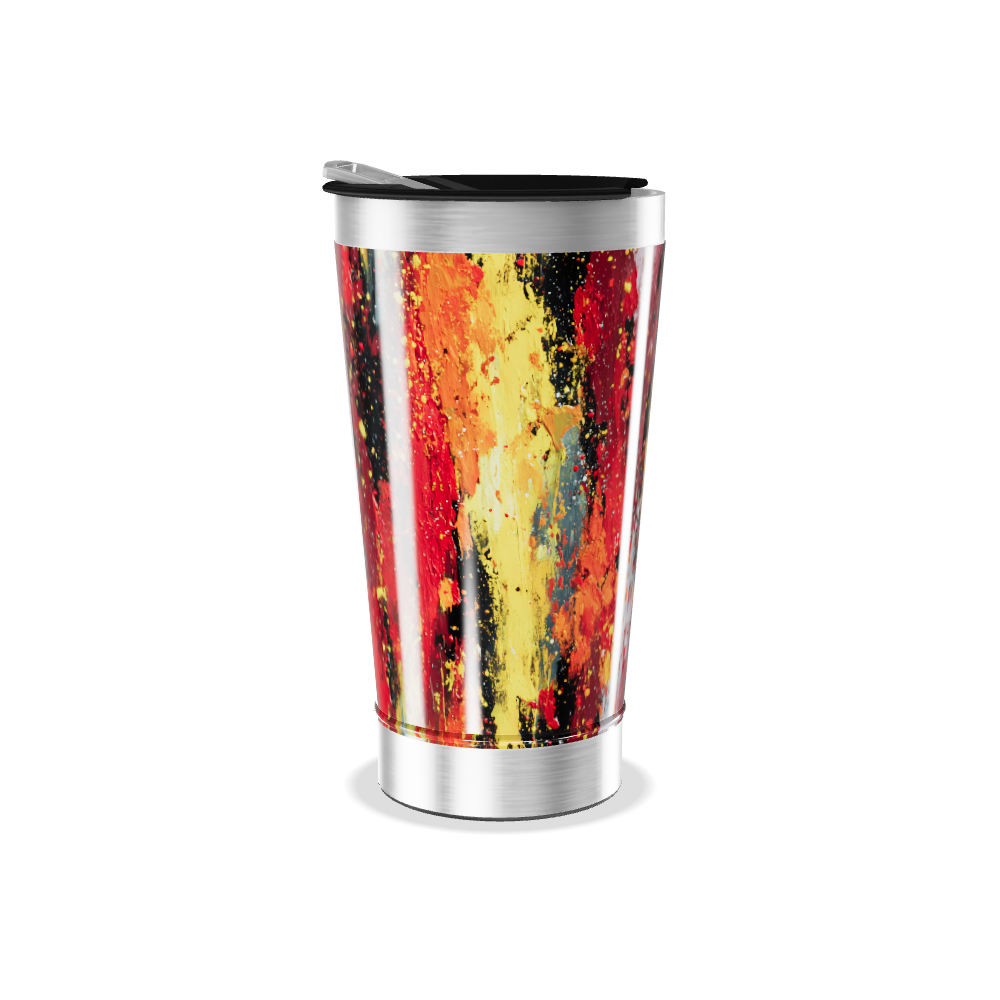 Copo Térmico - Estampa Abstrata Colorida