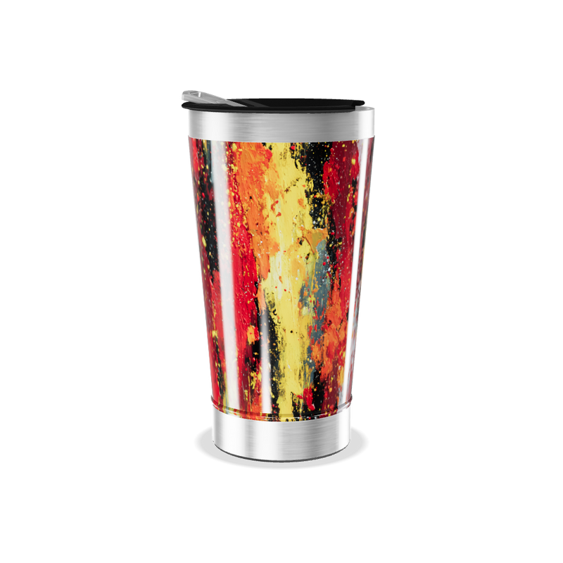 Copo Térmico - Estampa Abstrata Colorida