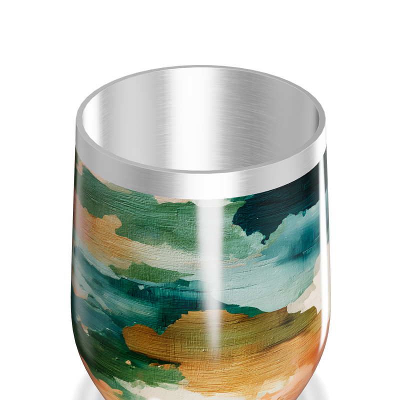 Copo Térmico Slim - Estampa Abstrata Colorida