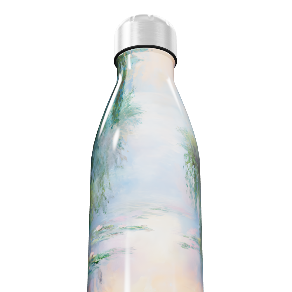 Garrafa Inox - Estampa Paisagem Colorida