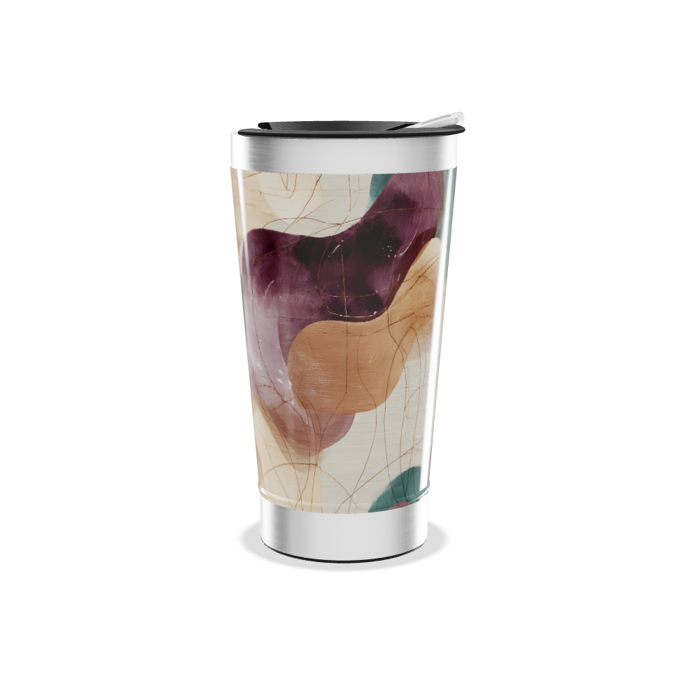 Copo Térmico - Estampa Abstrata Multicolorida