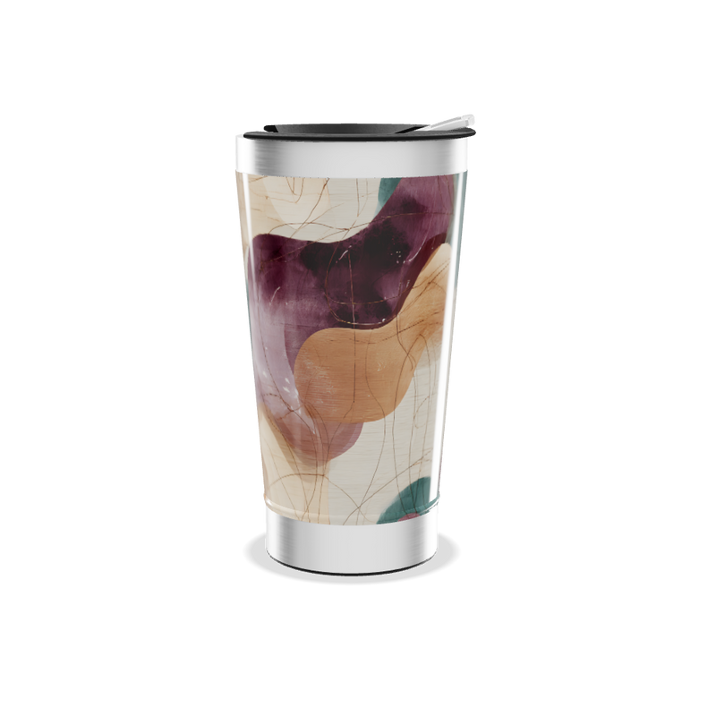 Copo Térmico - Estampa Abstrata Multicolorida
