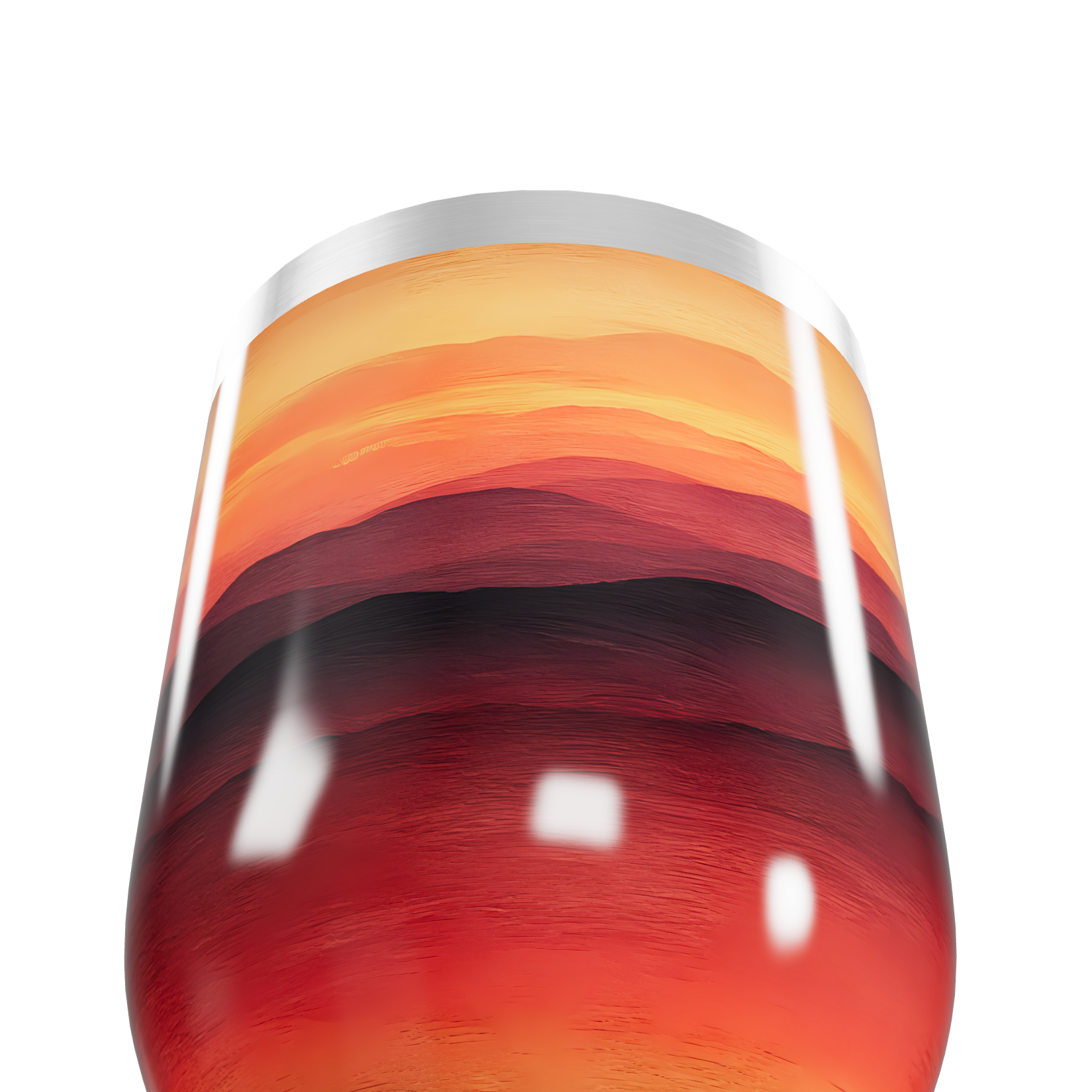 Copo Térmico Slim - Paisagem Pôr do Sol