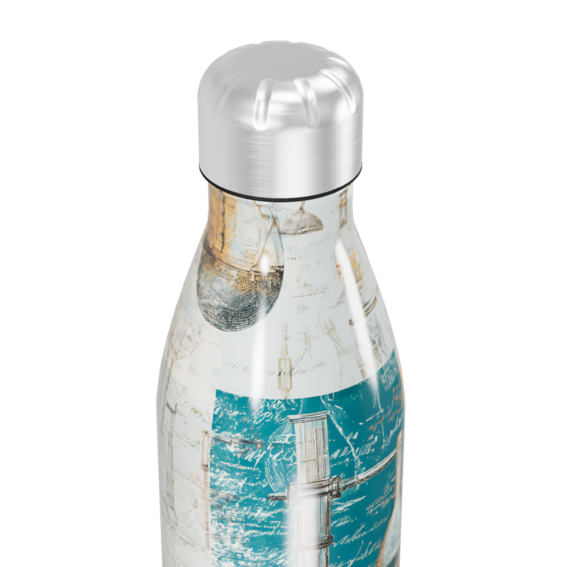 Garrafa Inox - Estampa Laboratório Vintage