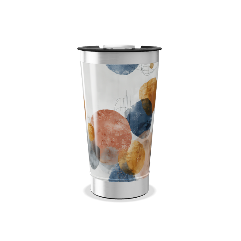 Copo Térmico - Estampa Abstrata Colorida