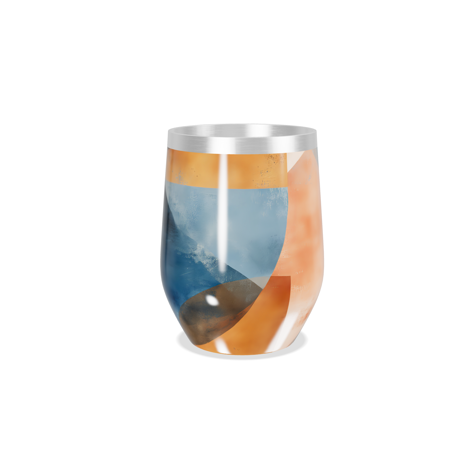 Copo Térmico Slim - Estampa Abstrata Colorida