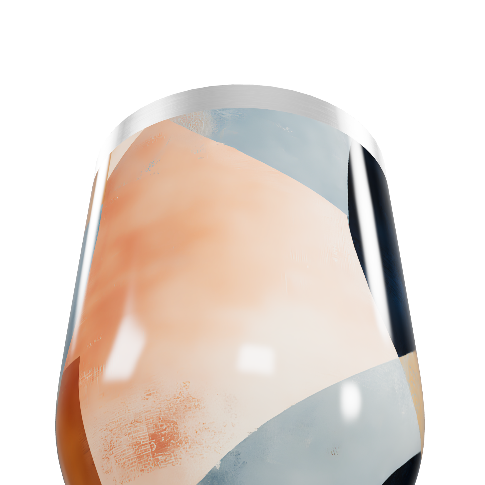 Copo Térmico Slim - Estampa Abstrata Colorida