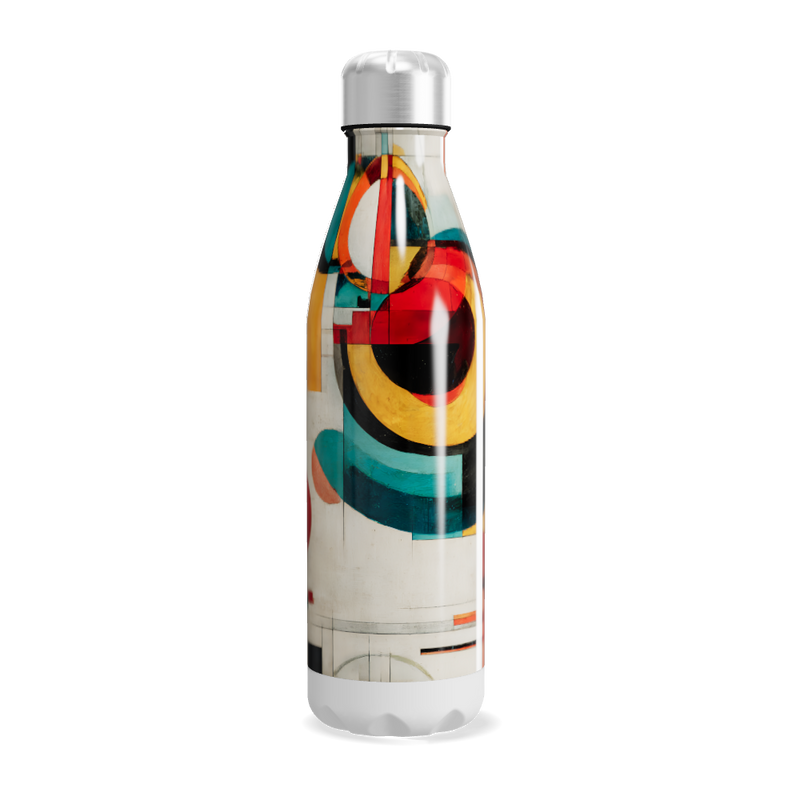 Garrafa Inox - Estampa Colorida Abstrata
